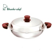 ejcooking Wonder Chef 32cm Magic Wok 5ply Stainless Steel Flat Bottom (Ready Stock)