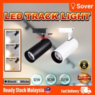 12W 22W 30W COB LED Track Light Black or White Lampu Tracklight Spotlight Ceiling Light Ceiling