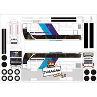 DIY Miniatur Bus STJ Anno Papercraft Lembaran sebggo 6715wg