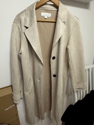 Zara長身麂皮外套