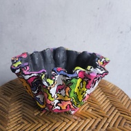 Pot Lukis Limbah Kain - Pot Besar
