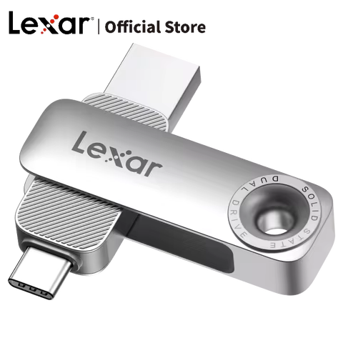 Lexar D50E USB3.2 Gen 1 Type-C Dual-Mode High-Speed SSD Flash Drive 256GB Portable Office Use for Mo