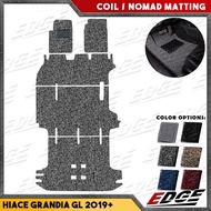 Coil Matting Toyota Hiace Grandia GL 2019-2021 // nomad spaghetti car mat floor guard protection mat