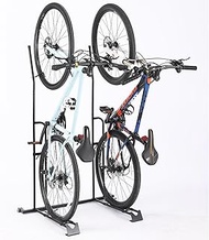 YueTong Vertical Bike Stand, 2 Bike Rack Garage, Upright and Horizontal, Indoor Bicycle Storage for