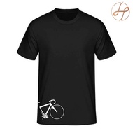 Bicycle Roadbike Fixie Black Tshirt