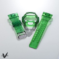 (Vcustom) G8900 JELLY " GREEN " BAND AND BEZEL WATCH STRAPS
