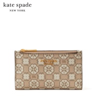 KATE SPADE NEW YORK SPADE FLOWER MONOGRAM SMALL SLIM BIFOLD WALLET K8939 กระเป๋าสตางค์