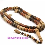 Tasbih kombinasi 3kayu istimewa setigi kalimasodo dewandaru tasbih stigi laut  tasbi stigi laut tasb