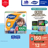 Drypers DryPantz Baby Pants Diapers XXXL20/ XXXXL18 - Super Dry & Fit