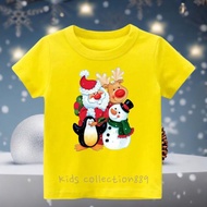 Kaos natal anak-anak/ kaos Unisex gambar Merry Christmas (05 oke