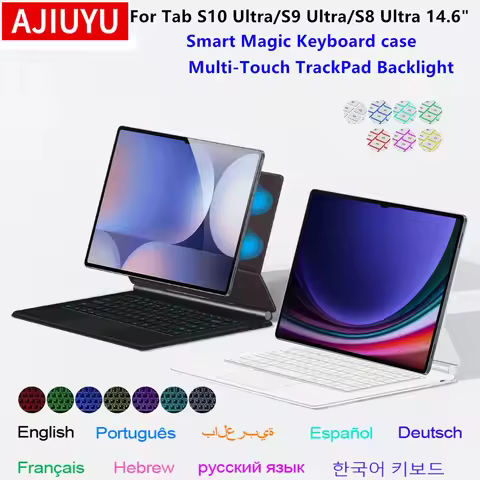 Magic Keyboard Case for Samsung Galaxy Tab S10 Ultra 14.6 inch S9 Ultra S8 Ultra Tablet Smart Magnet