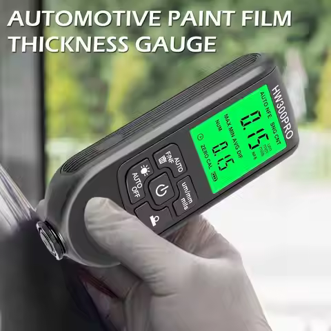 HW300PRO Auto Thickness Gauge Digital Coating Car Paint 0.1micron/0-2000 Automatic Film Measuring Pa