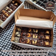 Fudgy Brownies/Brownies sekat/Brownies panggang ukuran 20x20 & 20x10