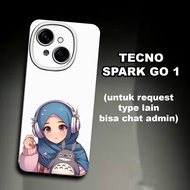CC32/ Flexible rubber softcase for TECNO SPARK GO 1/ hijab Motif/ TECNO SPARK GO 1 case/ TECNO SPARK