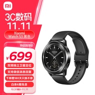 小米（MI）Xiaomi Watch S3 黑色 47mm 支持小米汽车SU7钥匙 澎湃OS 全天血氧监测 智能运动手表 男表 女表