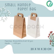 Paper Bag Small Handle 20x10x30cm (10 PCS) gift bag paper bag