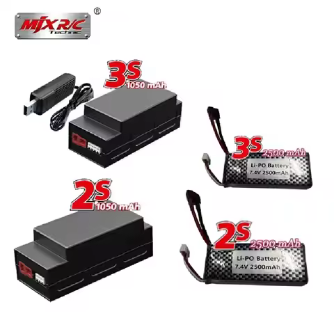 Mjx Hyper Go 14301/14302 1607/16208/16209/16210 H16 2s 3s 2500mah Battery With Charger Rc Car Access