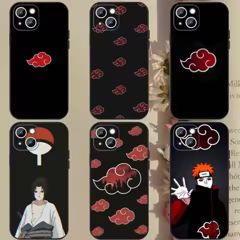 Hot Anime Naruto Phone Case Magnetic Silicone Soft Case For IPhone 17 16 15 14 13 12 11 Plus Pro Max