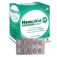 CCM HemoRid / Hemo Rid CT Micronised Diosmin Hesperidin 500mg Tablets 10's (EXP: 12/2027) Daflon