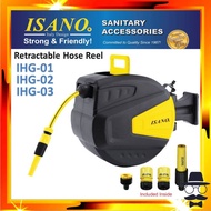 Isano 10m 20m wall Mounted Automatic Reel Retractable / Water Hose Reel Auto Rewind IHG01 IHG02 IHG0
