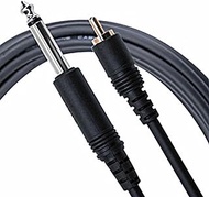 Mogami Pure Patch PR-03 Professional Audio Adapter Cable, 1/4" TS Male Plug and RCA Male Plug, Straight Connectors, 3 Foot
