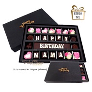 TruyChoco Coklat Praline Ucapan Kado / Hampers Ulang tahun mama Kado Ultah Ibu Tercinta Hadiah Un