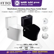 ITTO Washdown Rimless Flushing System One-Piece Toilet Bowl With Bidet IT-8609 IT-8609C1 IT-8609-BL 