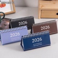 IESPOIR1T1 Mini Calendar, Coil Desktop Decoration 2026 Desk Calendar, Simple Portable Schedule Plann