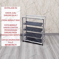 NINE BOX COVER FULL PLASTIC MICA FOR 4 6 9 TIER SHOE RACK