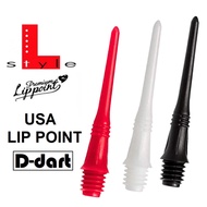 L STYLE DART POINT - (26.5MM) PREMIUM USA LIP POINT 2BA REPLACEMENT DART TIPS FOR SOFT TIP DART