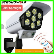 Cctv Solar Outdoor Light 750W/77LED Dummy CCTV Water Proof Solar Panel Spot Light LED Lampu Solar