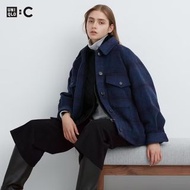 格子✨限時特價 Uniqlo C  寬版外套 461359女裝 外套 格子外套 缺貨款 斷貨款