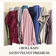 LIMITED EDITION 1 Roll Bahan Kain Satin Velvet Premium Berbagai Warna