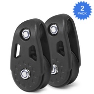 CHIBEL 2 PCS Kayak Slide Rail Anchor Trolley Kit Pulley Blocks for Kayak Canoe Boat