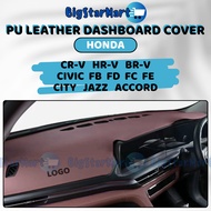 HONDA City Civic Jazz Accord CRV BRV HRV Premium Quality Leather Dashboard Car Cover