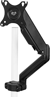 VIVO Universal Full Motion Pneumatic Pole Mount Arm for 17 to 32 inch Monitor Screens, 75mm and 100m