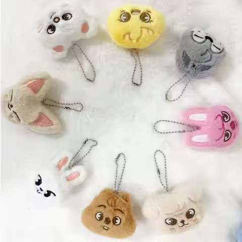 SKZOO New Plush Children's Keychain Stray Kids Cartoon Keychain Bag Car Pendant Accessories Children