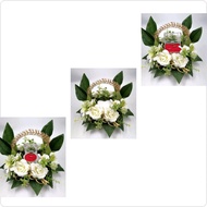 Gubahan Hantaran/Sirih Junjung Palsu/Hantaran Cincin/Hantaran Kahwin/Merisik/Tunang/Rose (SJ 163)