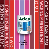 Cat Kayu & Besi Avian Warna Merah Ungu 0.9 L