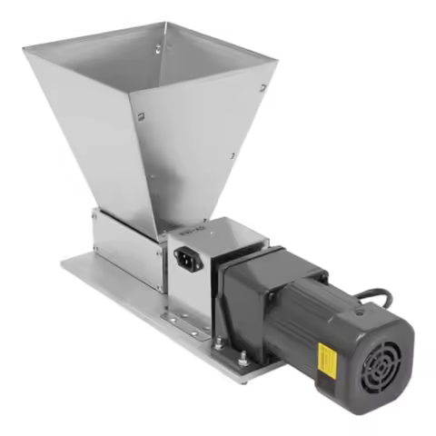 Electric Barley Crusher Grain Mill 110V 60W 75RPM 2 Roller Stainless Steel Home Brew Malt Grinder wi