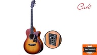 Cate QM-704CE Acoustic Guitar with Pickup (Sunburst)