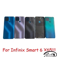 AAAA Quality For Infinix Smart 6 X6511 Back Battery Cover Housing Case Repair Parts