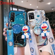 Soft Case Desain Doraemon Dengan Lanyard Untuk Vivo V20 Se Pro Y50 Y30