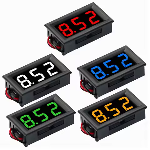 Digital Voltmeter DC 4.5V to 30V Digital Voltmeter Voltage Panel Meter Red For 6V 12V Electromobile
