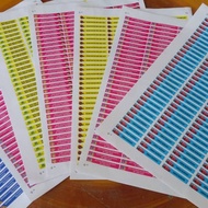 COLORED NAME STICKER RM 23