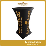 BETTAIDEAS Tension Fabric Cocktail Table Customisable Printing [Click Chat Now] Exhibition Booth Cou