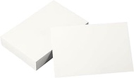Pack of 50 Index Cards A6 Blank White, 14.5 x 9.5 cm, A6 Kraft Paper Cards, 350 g/m² Postcards, Blan
