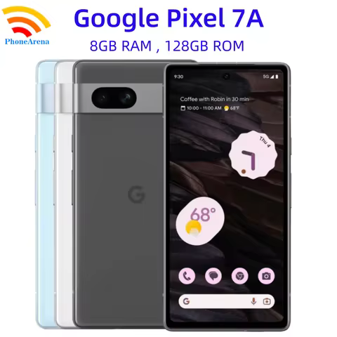 Google Pixel 7A 128GB ROM 6.1" OLED 8GB RAM NFC Google Tensor G2 eSIM Octa Core Unlocked Android Pix