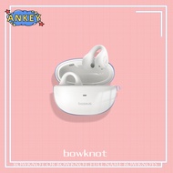 for Baseus AirGo AS01 protective case, transparent TPU cover, Bluetooth earphones with cute pendant