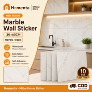 30x60cm Wall Sticker Waterproof/Wall sticker Marble Wall Tile Paper KitchenWall Sticker Wall Paper B